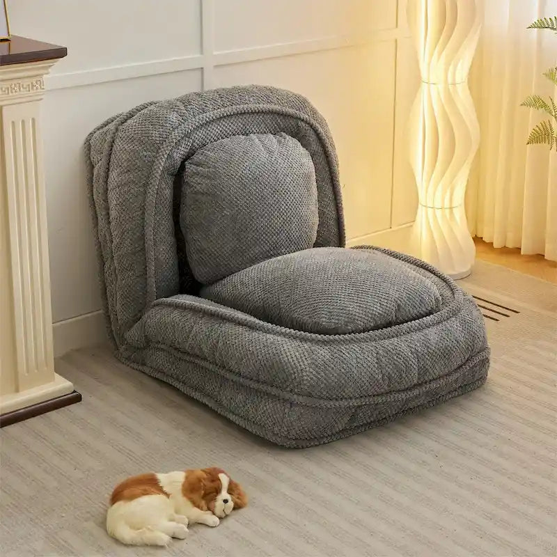 Canapé paresseux, 5 positions réglables, pour s'asseoir, dormir, plier, convient pour la chambre à coucher, le salon