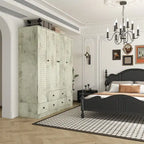 Armoire penderie placard 59L Grande armoire autonome blanche