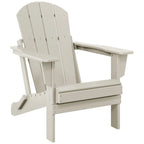 Chaise Adirondack pliante d'extérieur tout temps Polytrends Laguna résistante à la décoloration pour patio