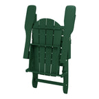 Chaise Adirondack pliante d'extérieur tout temps Polytrends Laguna résistante à la décoloration pour patio