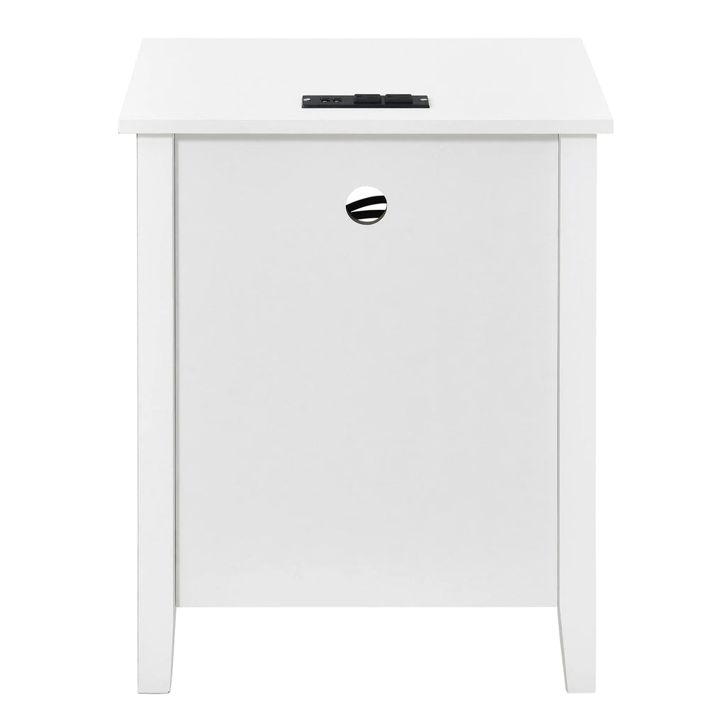 Tables de chevet (lot de 2) avec station de charge, table d'appoint avec 2 tiroirs, ports USB et prises, pour chambre à coucher
