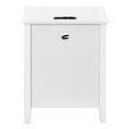 Tables de chevet (lot de 2) avec station de charge, table d'appoint avec 2 tiroirs, ports USB et prises, pour chambre à coucher