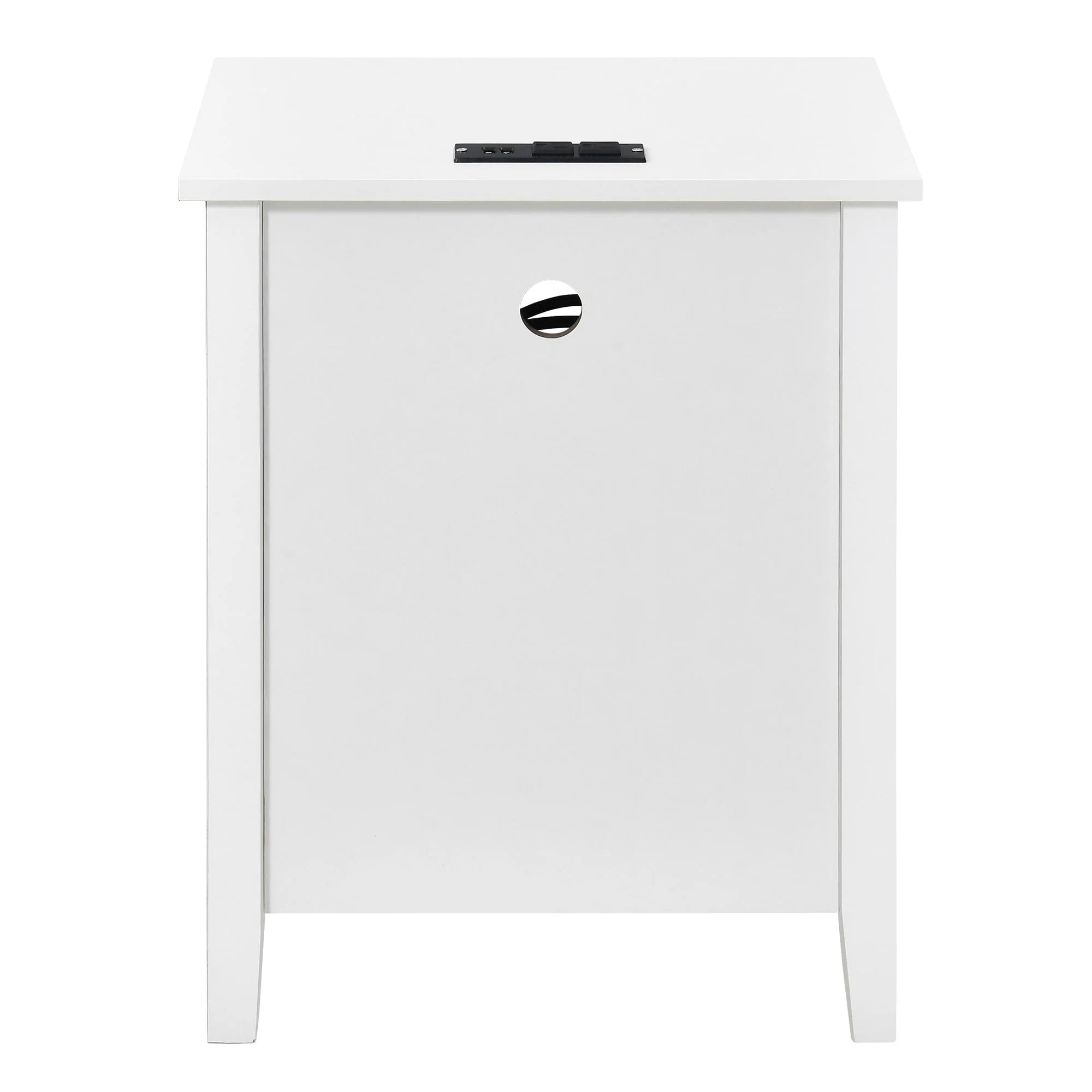 Tables de chevet (lot de 2) avec station de charge, table d'appoint avec 2 tiroirs, ports USB et prises, pour chambre à coucher