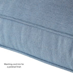 Ensemble de deux coussins d'extérieur haut de gamme Sunbrella pour assise profonde