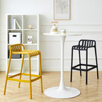 Tabouret de Bar Minimaliste en Plastique pour Intérieur Extérieur