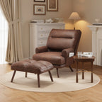 Chaise longue inclinable réglable OVIOS avec ottoman