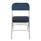 Chaise pliante de luxe matelassée en tissu de la collection Bernadine de Hampden Furnishings, lot de 2