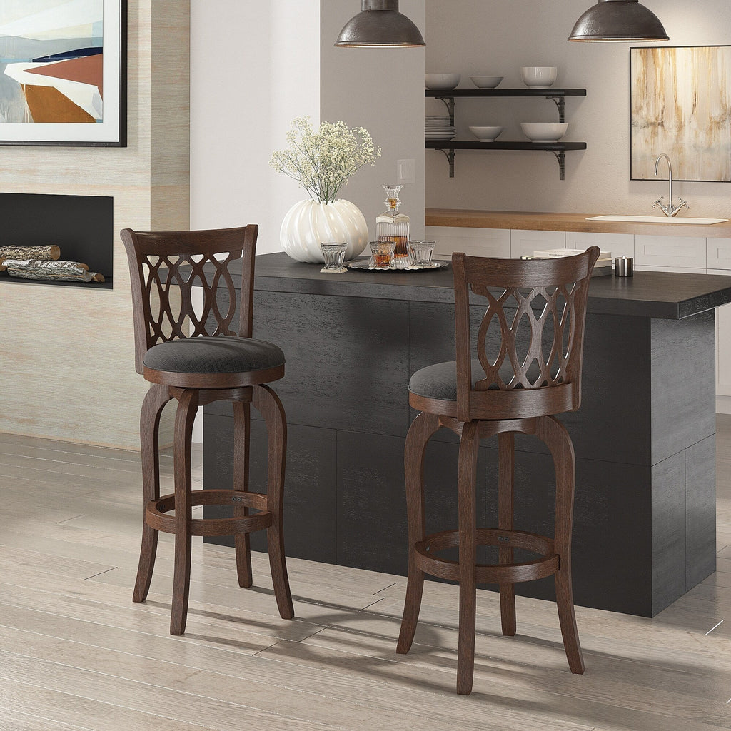 Tabouret de bar pivotant Rovinj Scroll Back
