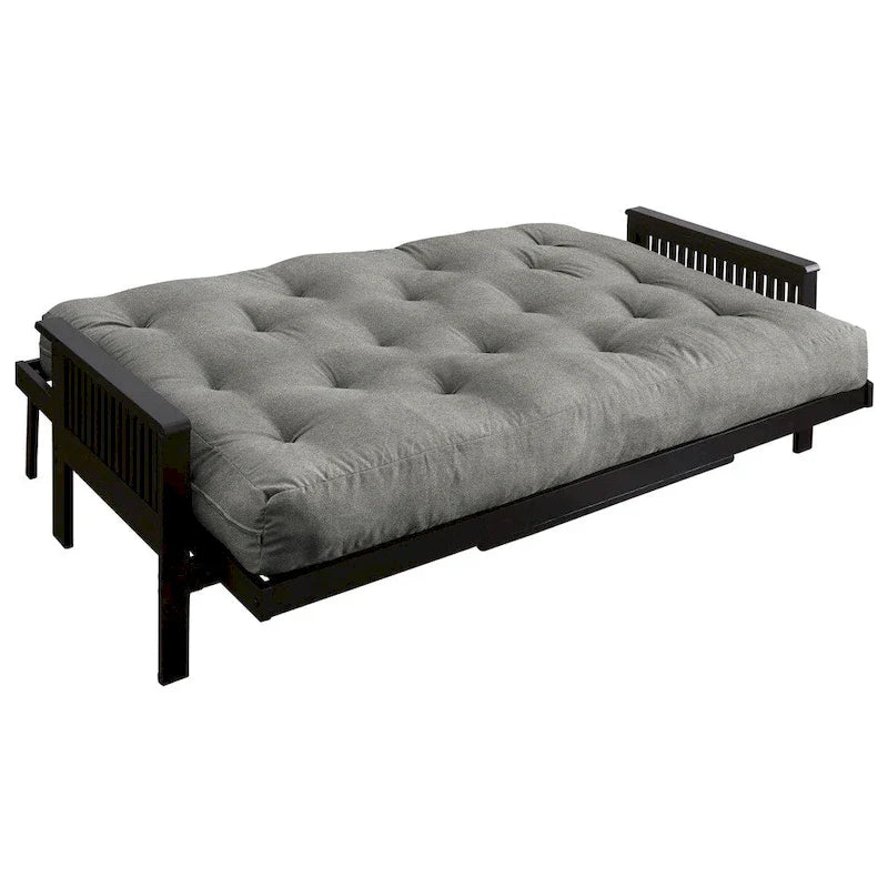 Matelas de futon TruPedic gris granit de 12 pouces