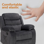Fauteuil inclinable moelleux avec fonctions massage et chaleur