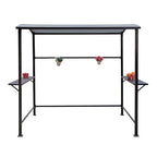 Abri barbecue en acier avec auvent, 1,5 x 2,4 m