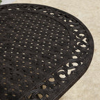 Ensemble de salle à manger d'extérieur 7 pièces en aluminium bronze Sanibel avec table à manger ovale de 72 et six fauteuils par Homestyles