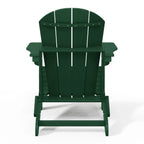 Chaise Adirondack pliante d'extérieur tout temps Polytrends Laguna résistante à la décoloration pour patio