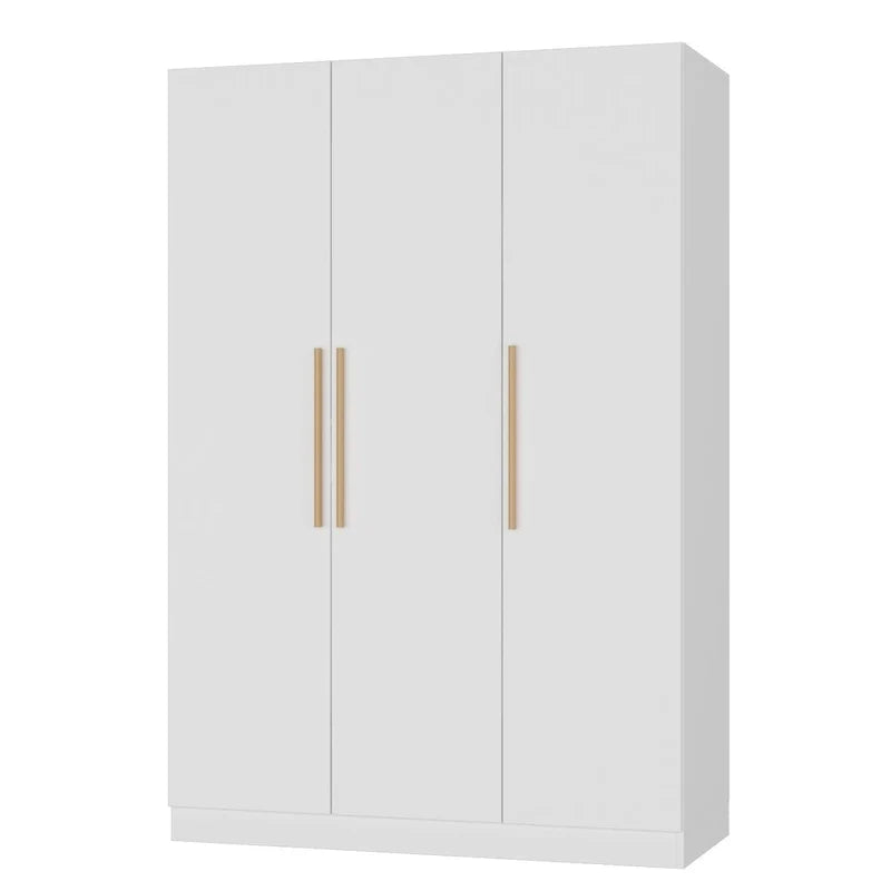 Armoire de rangement en bois avec 6 cubes de rangement et tringle à vêtements