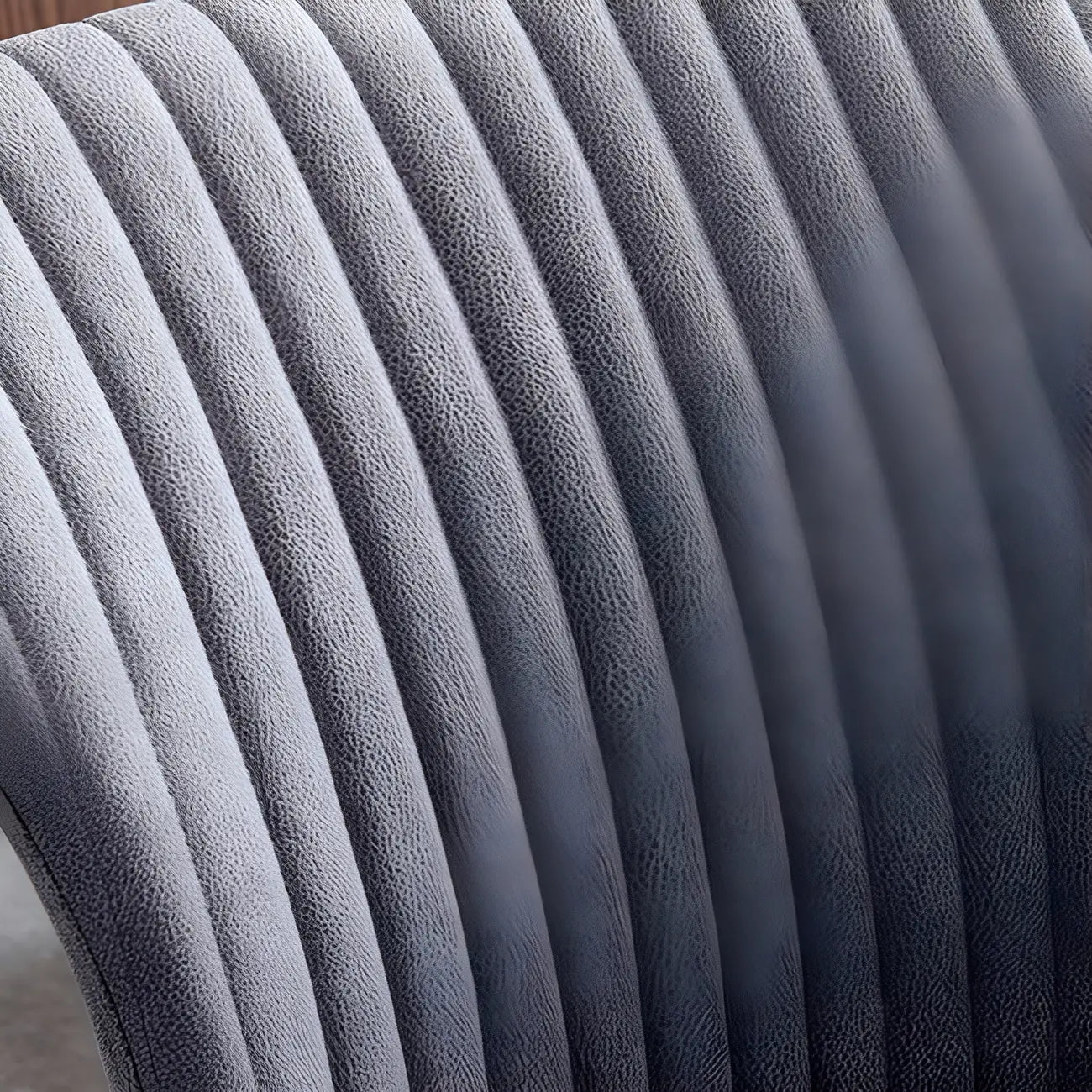 Chaises de salle à manger sans accoudoirs gris foncé industrielles