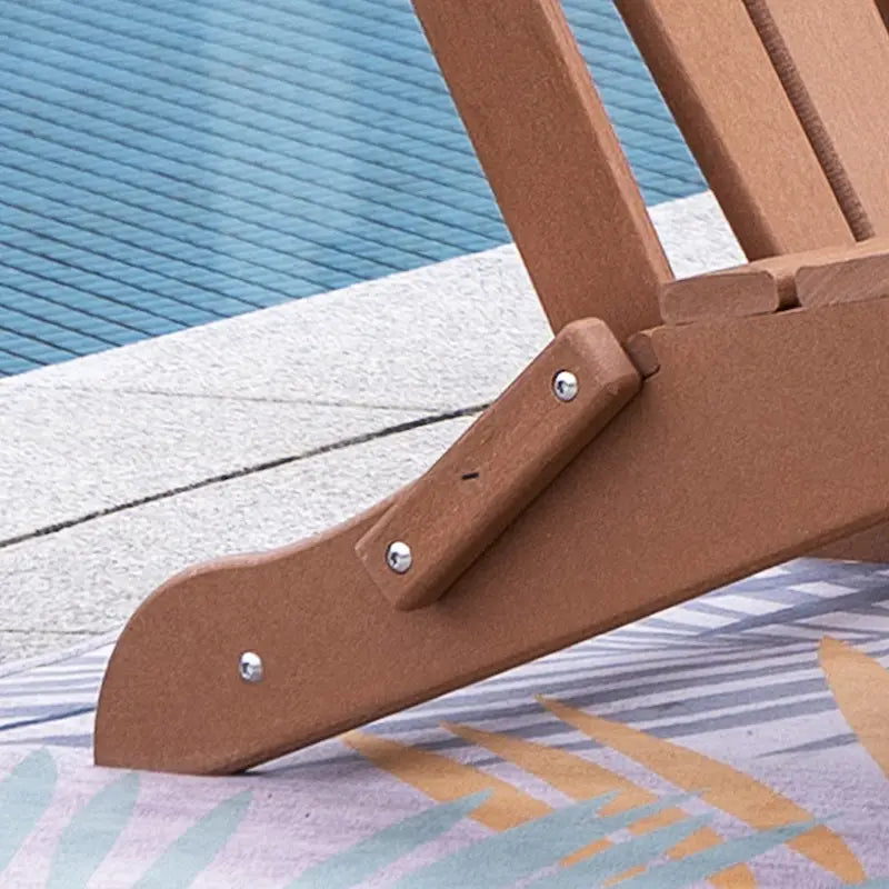 Chaise Adirondack pliante d'extérieur avec porte-gobelet