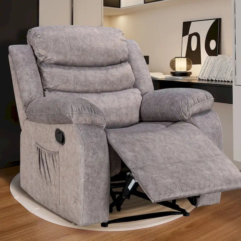 Fauteuil inclinable moelleux avec fonctions massage et chaleur