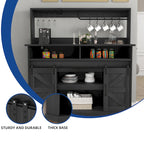 Meuble bas de bar à café Moasis Farmhouse - 38,4 P x 119,9 L x 130,8 H