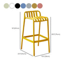 Tabouret de Bar Minimaliste en Plastique pour Intérieur Extérieur