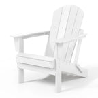 Chaise Adirondack pliante d'extérieur tout temps Polytrends Laguna résistante à la décoloration pour patio