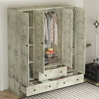Armoire penderie placard 59L Grande armoire autonome blanche