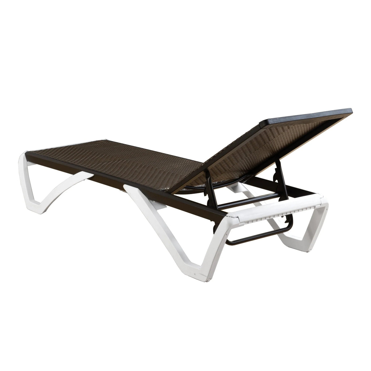 Kozyard Alan Chaise longue de patio inclinable et réglable, entièrement plate, en aluminium et résine de polypropylène