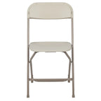 Chaise pliante en plastique – Lot de 10 – Capacité de poids de 295 kg – Chaise d'événement
