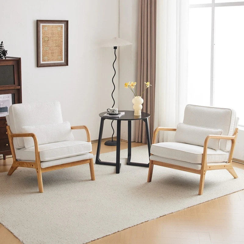 Fauteuil d'appoint rembourré Mid-Century Modern