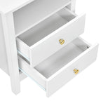 Tables de chevet (lot de 2) avec station de charge, table d'appoint avec 2 tiroirs, ports USB et prises, pour chambre à coucher