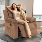Fauteuil inclinable moelleux avec fonctions massage et chaleur