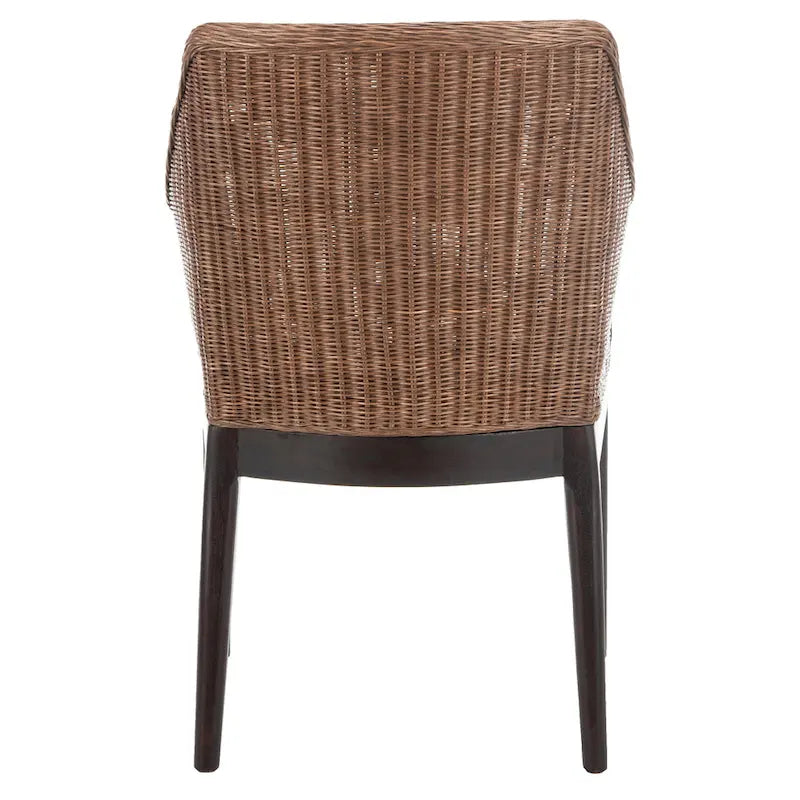 SAFAVIEH Duyen Chaise de salle à manger multicolore/marron - 23 x 23,3 x 34 - 23Lx23Px34H
