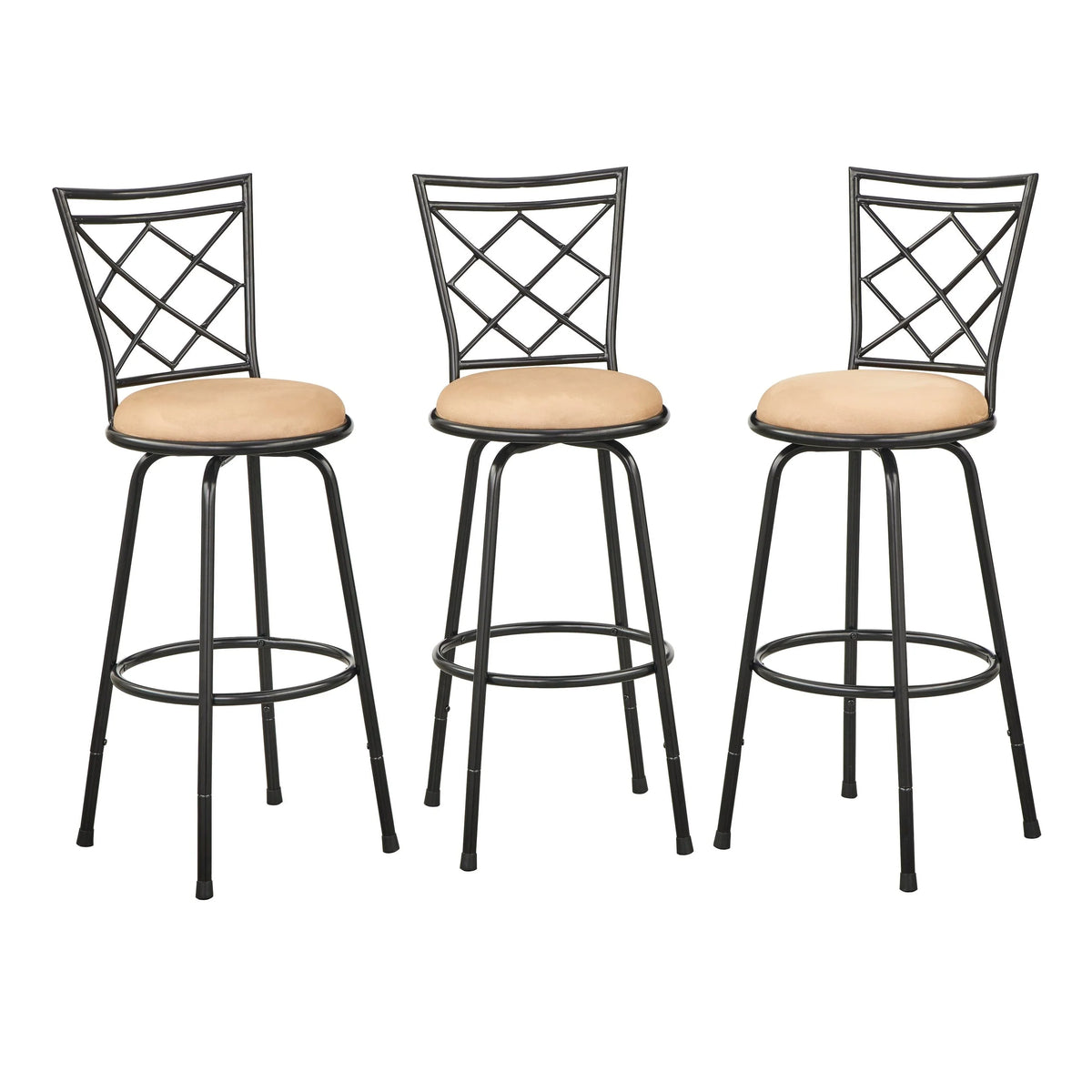 Tabourets Alyssa à hauteur réglable et pivotants Simple Living (lot de 3)