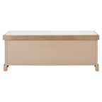 Banc de rangement SAFAVIEH Fiorello 3 tiroirs avec coussin - 47,3 L x 15 P x 19 H - 47Lx15Px19H