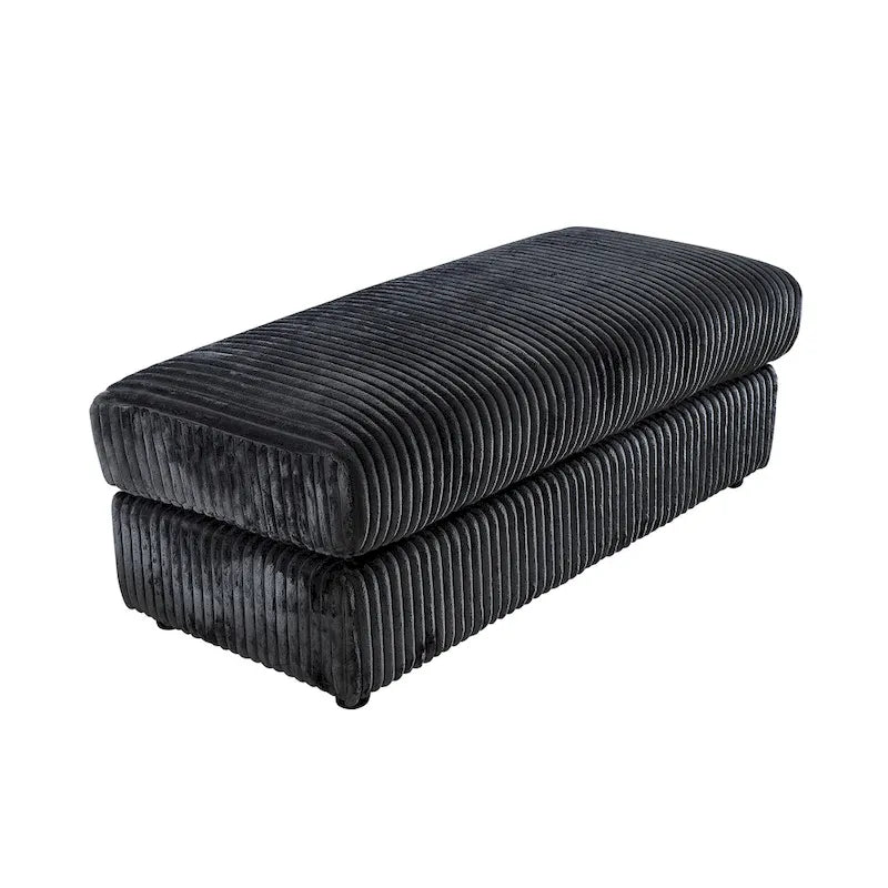 Canapé sectionnel modulaire en velours côtelé 6 pièces surdimensionné en forme de L, combinaison DIY
