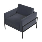 Fauteuil club moderne HomePop rembourré avec cadre en métal