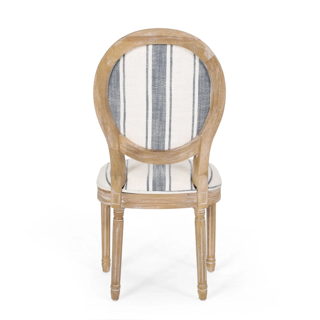 Chaises de salle à manger en tissu de style campagnard français - NH419413