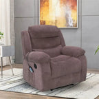 Fauteuil inclinable moelleux avec fonctions massage et chaleur