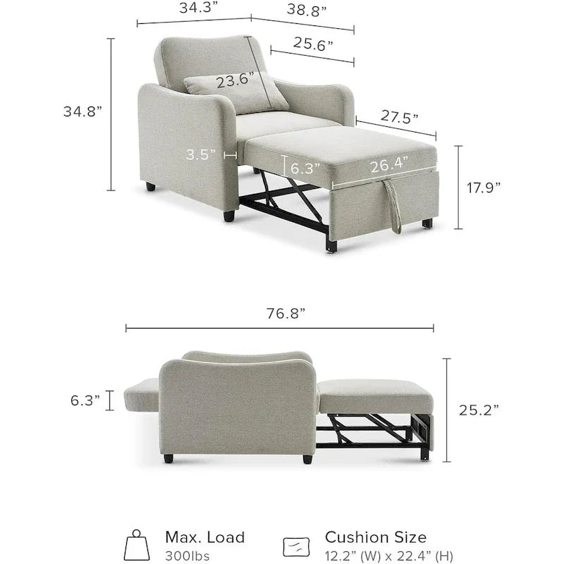 Fauteuil-lit convertible Mopio Sophie 4-en-1