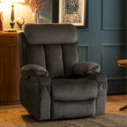Fauteuil inclinable releveur électrique grand format MCombo avec repose-pieds extensible pour personnes âgées de grande taille, télécommande manuelle, porte-gobelets, tissu 7426