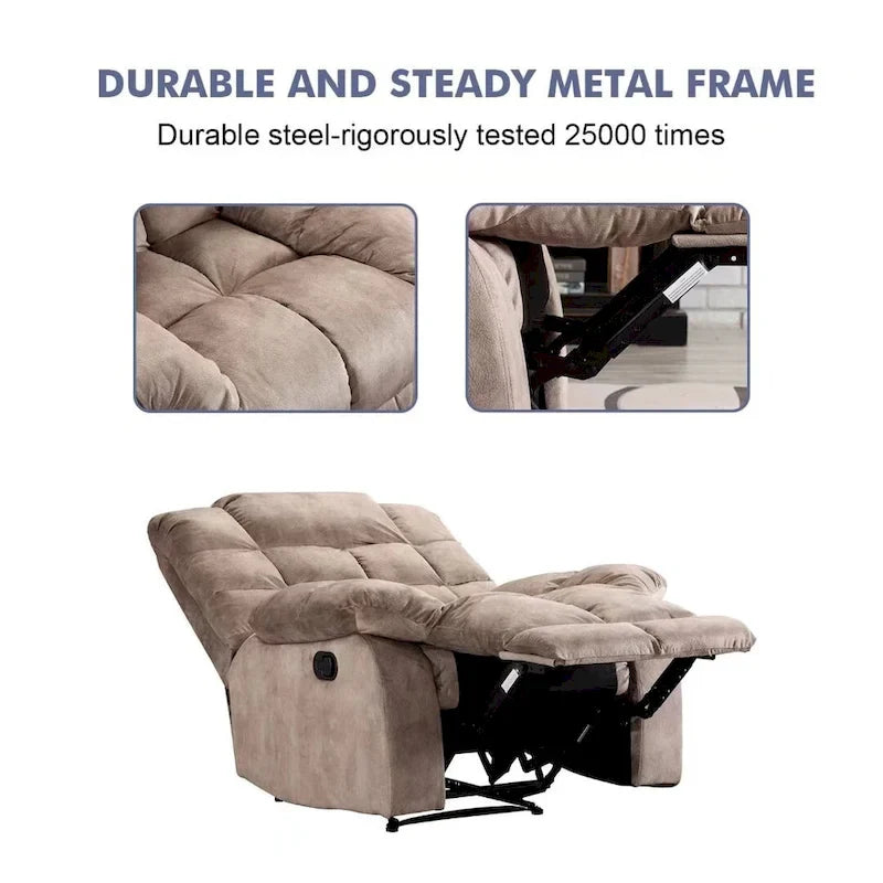 Fauteuil inclinable manuel ergonomique très rembourré