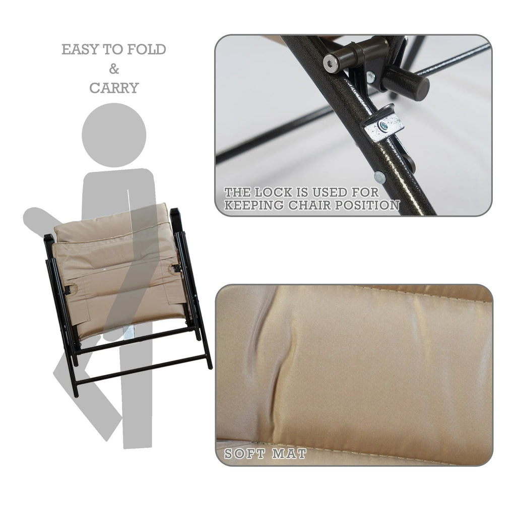Kozyard Elsa, ensemble de bistrot pliant rembourré, 3 pièces, pour extérieur