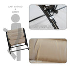 Kozyard Elsa, ensemble de bistrot pliant rembourré, 3 pièces, pour extérieur