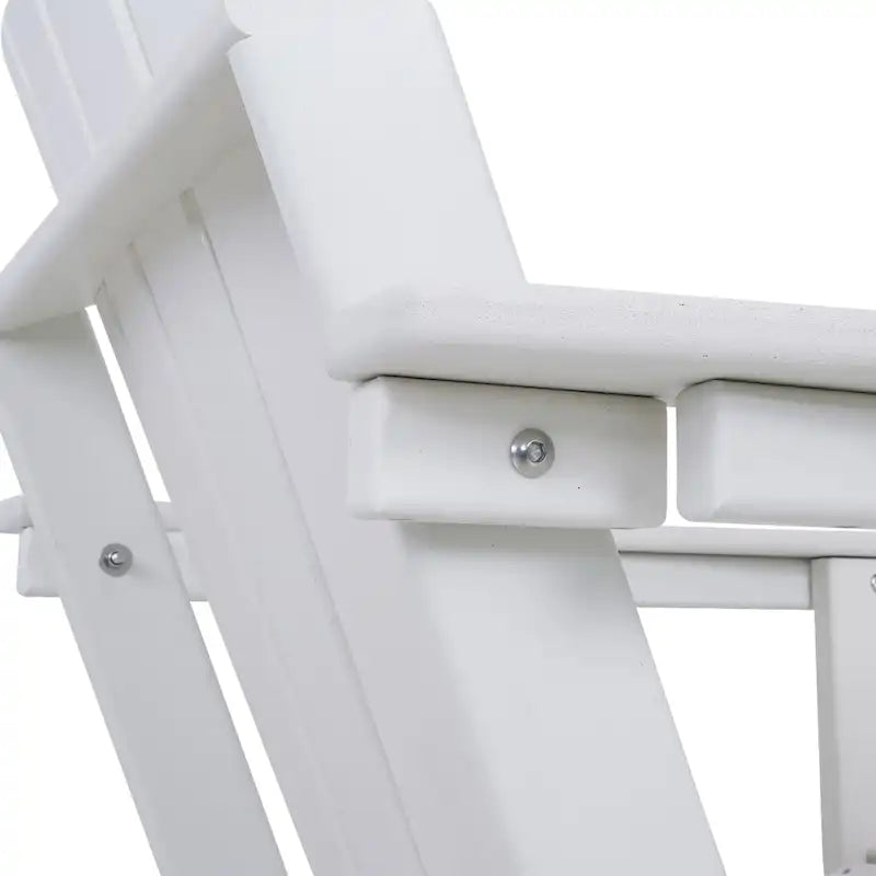 Chaise Adirondack pliante d'extérieur avec porte-gobelet