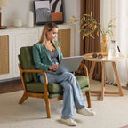 Fauteuil d'appoint rembourré Mid-Century Modern