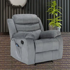 Fauteuil inclinable moelleux avec fonctions massage et chaleur