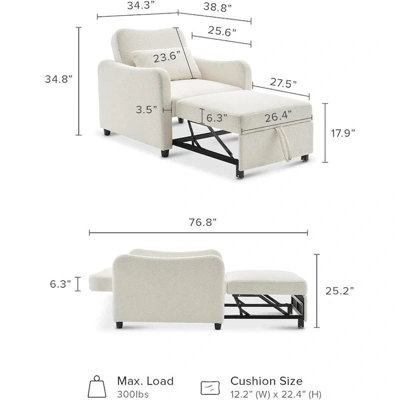Fauteuil-lit convertible Mopio Sophie 4-en-1