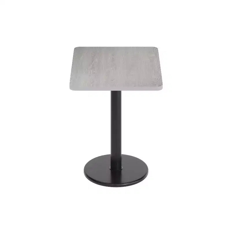 Plateau de table rectangulaire en stratifié de 61 x 76 cm avec base de table ronde de 46 cm de hauteur de Flash Furniture