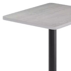 Plateau de table rectangulaire en stratifié de 61 x 76 cm avec base de table ronde de 46 cm de hauteur de Flash Furniture