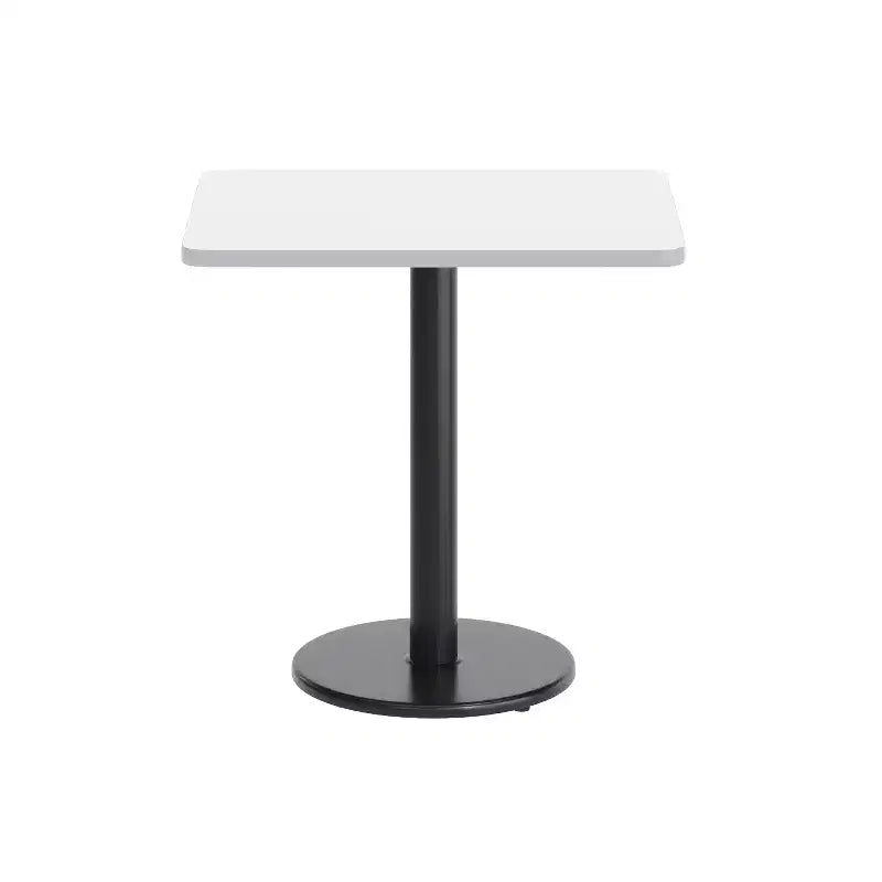 Plateau de table rectangulaire en stratifié de 61 x 76 cm avec base de table ronde de 46 cm de hauteur de Flash Furniture