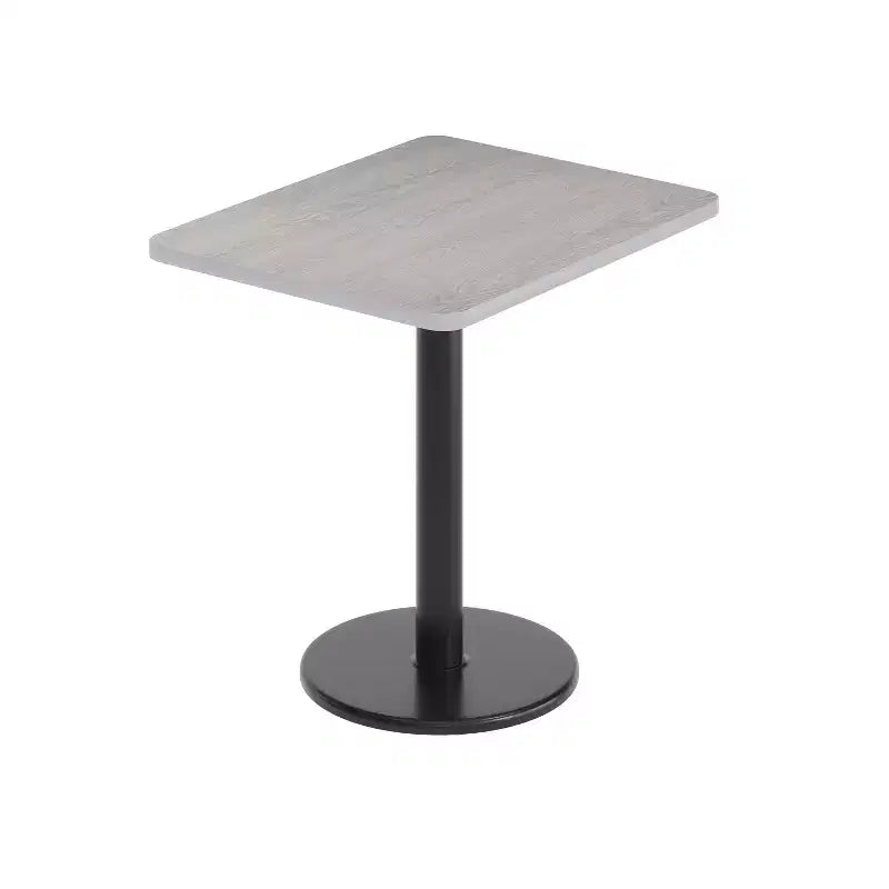 Plateau de table rectangulaire en stratifié de 61 x 76 cm avec base de table ronde de 46 cm de hauteur de Flash Furniture